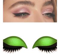 Adesivi 2 in 1 riutilizzabili per ombretto e ciglia finte, adatti a tutte le forme di occhi, per un look naturale e senza sforzo (Un paio verdi)