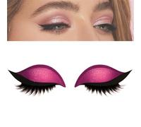 Adesivi 2 in 1 riutilizzabili per ombretto e ciglia finte, adatti a tutte le forme di occhi, per un look naturale e senza sforzo (Un paio rosa)