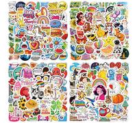 Adesivi 200 Pezzi Stickers Cute Kawaii, Adesivi Vinile Impermeabili, Adesivi per Scrapbooking Phone Bottiglia Acqua Macbook Journal Pc Computer Portatile Macbook Valigie Chitarra Skateboard Ipad ecc