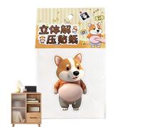 Adesivi 3D - Adatti Per La Decorazione Esterna 'auto, Decalcomanie Decorative Sottili Impermeabili Con Cucciolo 3D, Adesivi Per Bottiglia D'acqua | Per Gli Amici Di Famiglia, Per Interni Ed Estern