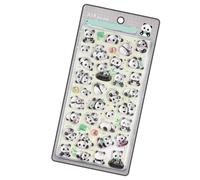 Adesivi 3D - Adesivi Decorativi In resina, Decalcomanie Panda Riutilizzabili, Artigianali Panda In Rilievo 3D Per Custodia Del Telefono Diari Di Scrapbooking Carte Planner Diari Di Confezion