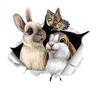 Adesivi 3D Animal Wall - PVC, Breaking Through Wall Cat Sticker Waterproof | Autoadesivi decorativi Walls Art For Easy Placement, 3D Cartoon Animal Decor for Nursery Room, Living Room, Fridge