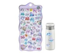 Adesivi 3D Belle | Giocattoli 3D per bambini piccoli, adesivi per ragazze dei cartoni animati, per quaderni, libri, astucci, tablet, scuola, ricompensa, festa, artigianato