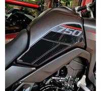 Adesivi 3D compatibili con Honda Transalp XL 750 2023 Laterali Serbatoio Neutro