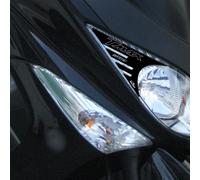 Adesivi 3D compatibili con TMAX 500 per T MAX 2008 2011 Palpebre Fari Nero