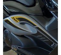 Adesivi 3D compatibili con Yamaha TMAX 2008-2011 Protezioni Laterali Pedana Oro