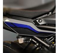 Resin Bike Adesivi Moto Compatibile con Yamaha Tracer 900 2018 2020 e GT. Protezioni Laterali Sottosella da Urti e Graffi. Coppia Adesivi 3D Resinati - Blu Metallizzato