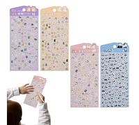 Adesivi 3D | Decalcomanie di animali 3D, divertenti e riutilizzabili, adesivi per computer portatile, per uso familiare e tra amici interni ed esterni sul frigorifero casa