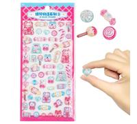 Adesivi 3D,Decorazioni Trasparenti a Tema Alimentare,Adesivi Per Taccuini | Per Bambini Adulti Ricompensa Giornale Planner Diario Telefono Valigia Borraccia Computer Portatile