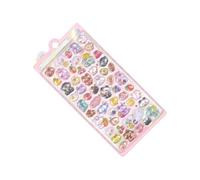 Adesivi 3D In Rilievo - Sticker Animali Per Scrapbook & Planner | Mini Decalcomanie Puffate Per Cover, Laptop, Diari & DIY | Set Adesivi PVC Kawaii Con Forte Colla