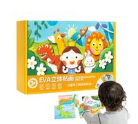 Adesivi 3D in schiuma | 12 pezzi Gioco Cartoon 3D Divertente - Puzzle Animali in Schiuma per | per Decorazione Casa Scuola Festa Progetto Artistico Ufficio Libero Attività Familiare