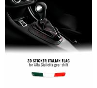 Adesivi 3D Italia per Leva Cambio Alfa Romeo Giulietta, Set da 2