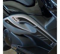 Adesivi 3d Laterali Boomerang compatibili con Yamaha T MAX TMAX 500 2008 Bianco