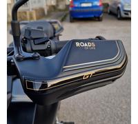 Adesivi 3D Moto Protezioni Paramani per Yamaha Tracer 9 GT 2025 Oro compatibili