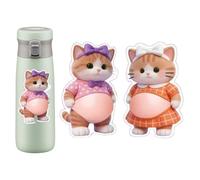 Adesivi 3D per Bambini, 12 x 7 x 1 cm, 30 g, 2 Pezzi, Decalcomanie Decorative rilassanti, per Ragazze, Adolescenti, Studenti, Scrapbooking, per Cellulare, Bottiglia d'Acqua, Valigia,