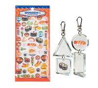 Adesivi 3D per bambini | Decalcomanie adesive trasparenti divertenti per alimenti - Adesivi per Scrapbooking, per Bambini Adulti Scuola Rivista Agenda giornaliera Telefono Bagagli Bottiglia di Agu