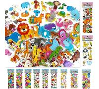 Adesivi bambini stickers bambini attacca stacca,450+ Adesivi 3D sticker stickers aesthetic stickers bambini adesivi viso Adesivi per Regali Inclusi Animali per Bambini Adulti(18 Fogli)