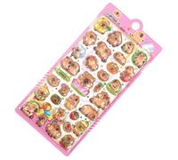 Adesivi 3D per bambini, motivo cartone animato, riutilizzabili, per la valutazione, decalcomanie decorative con struttura resiliente, eleganti, per bambini, feste, aule, scrapbooking