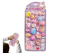 Adesivi 3D per bambini, simpatici, riutilizzabili, divertenti a forma di cartone animato, decalcomanie divertenti per album di ritagli, adesivi con animali, per casa, feste, aule, scrapbooking