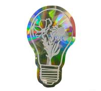 Adesivi 3D per effetto arcobaleno, acchiappasole, pellicola in PVC per una bella decorazione della finestra (L)