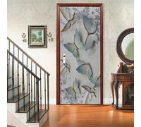 Adesivi 3D per Porta 90 x 200 cm farfalla in rilievo Fotomurali Autoadesivi Per Porte In Vinile, Impermeabile Carta da Parati Soggiorno Cucina Camerette Art Applique Poster