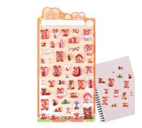 Adesivi 3D per scrapbooking - Cat Bird Rabbit Scrapbooking Embellishments, Gatti Uccelli Simpatici set di adesivi - per diario, artigianato, bottiglia d'acqua, planner - taccuino, journaling, laptop