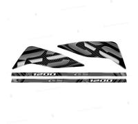 Adesivi 3D Protezioni Paramani compatibili con Motorrad R 1200 GS (Grigio-Grigio)