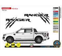 ADESIVI 4 x 4 CASSONE LATERALE SPORTELLO POSTERIORE RANGER GRAFFI pick up RG 06
