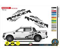 ADESIVI 4 x 4 CASSONE LATERALE SPORTELLO POSTERIORE RANGER GRAFFI pick up RG 08