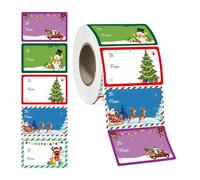Adesivi - 400 x Christmas Craft Paper Stickers - Adesivi - Holiday Present Labels 7,5 x 5 cm per feste di compleanno Wedding - Tags - Name Tags