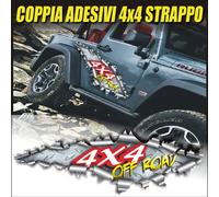 Adesivi 4x4 effetto strappo lamiera aquarciata stickers 4x4 cm 22