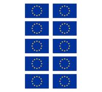 Adesivi: 50 x 30 mm, 10 pezzi - Bandiera - Europa - EU - per auto, laptop e altro ancora