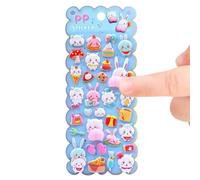 Adesivi a bolla - PVC | adesivi 3D | adesivi per scrapbooking | Cartoon divertente riutilizzabile | colla per archivio animale, divertente per telefono, feste, aule, compleanno, home journal handwer