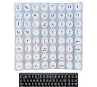 Adesivi a bolle per tastiera - decorazione chiave per computer portatile, set di etichette tattili morbide | Coperte di digitazione riutilizzabili con lettere per PC, Game Desk, Uomini Utili