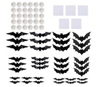 Adesivi a di Halloween - Pezzi in PVC fosforescenti 30 x 20 x 3 cm, 36 Adesivi da Parete 3D con | Decorazione Creativa per casa, Ufficio, Scuola, Portico e