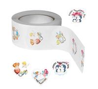 Adesivi a forma di cuore di San, 500 pezzi adesivi a forma di cuore, etichette d'amore, per San, compleanno, matrimonio, festa, casa, scuola, lavoro