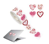 Adesivi a forma di cuore per buste etichette autoadesive di sigillo | Adesivi per San Valentino come decorazioni d'amore per biglietti di auguri, diari, premi in classe