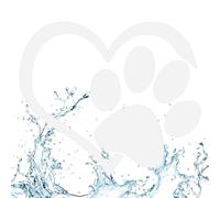 Adesivi a forma di di cane, Decalcomanie per auto a forma di cuore, Adesivi impermeabili per auto, Adesivi per auto impermeabili con impronta di di cane, Adesivi per auto impermeabili