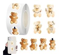 Adesivi a forma di orso, decalcomanie non sbiadiscono, adesivi riutilizzabili, per bambini, familiari, amici, esterni, casa, auto, frigo, quaderno, portapranzo
