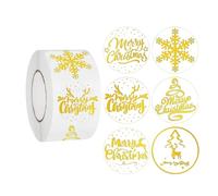 Adesivi a forma di rotolo - 500 pezzi sottili di alberi, adesivi di Natale - per ragazzi e ragazze, scuola di classe, artigianato, feste, attività e album di ritagli