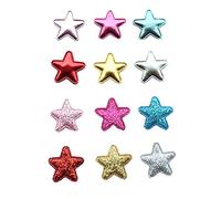 Adesivi a forma di stella Copricapo fatto a mano Accessori per capelli Adesivi glitter Accessori per gioielli fai-da-te Materiali decorativi 5 pezzi Robusto e pratico