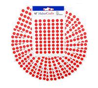 Adesivi a pois rossi da 8 mm, adesivi colorati a puntini adesivi facili da staccare, per codificare i colori, calendario, album di ritagli e organizzazione (rosso - confezione da 5 - 2450 adesivi)
