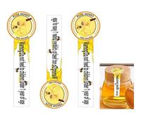 Adesivi a prova di manomissione per barattoli di miele, etichette per barattoli di miele, etichette per miele puro da 3,8 x 10,2 cm (confezione da 500)