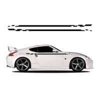 Adesivi a scacchi per auto, decalcomanie sportive da corsa, impermeabili, fai da te, in vinile, per Nissan Z-Cars 350Z 370Z, per Fairlady Z33 Z34