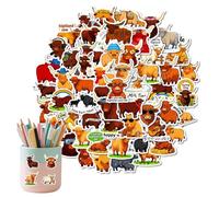 Adesivi a Tema Fattoria | 56 Pezzi Per Decorazione Impermeabile E Divertente - Adesivi Animali,Per Feste Di Bambini Adulti Scrapbooking Natale Ringraziamento Compleanno Aula Scuola