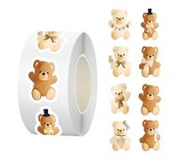 Adesivi a tema orso | Decalcomanie adesive resistenti a tema orso, adesivi per bottiglie d'acqua | per bambini e famiglia, per interni ed esterni, casa, auto, frigo, quaderno, portapranzo