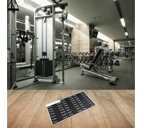 Adesivi ad alta visibilità per pesi da palestra chiaramente contrassegnati da 4,5 kg a 154,2 kg, per tutte le attrezzature fitness (4,5 kg-154,2 kg)