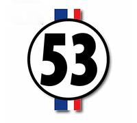 Adesivi Adesivi for auto Decorazione Decalcomanie moto for Herbie The Love Bug 53 Accessori decorativi Creativa Impermeabile PVC.(18CM)