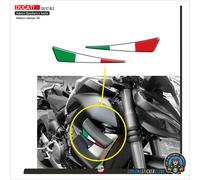 Adesivi alette bandiera italia resinato 3d moto DUCATI Panigale v4 streetfighter