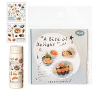 Adesivi alimentari, simpatiche e divertenti etichette per scrapbooking, adesivi alimentari per bambini, per diari, studenti, scuola, adulti, aule, bambini, quaderni fai da te